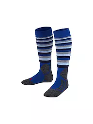 FALKE | Kinder Skisocken SK2 Intermediate Stripes | blau