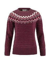 FJÄLLRÄVEN | Damen Funktionspullover Oevik Knit Wolle | dunkelrot