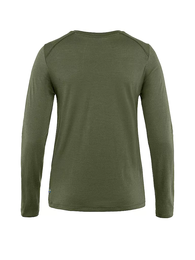 FJÄLLRÄVEN | Damen Funktionsshirt Abisko Wool | dunkelblau