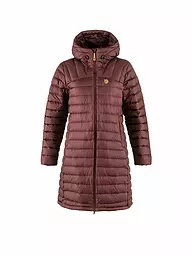 FJÄLLRÄVEN | Damen Winterjacke Snow Flake Down Hoodie | dunkelrot