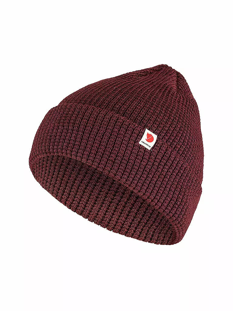 FJÄLLRÄVEN | Herren Beanie Tab Hat | dunkelrot