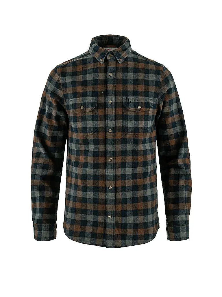 FJÄLLRÄVEN | Herren Flanellhemd Skog | dunkelblau