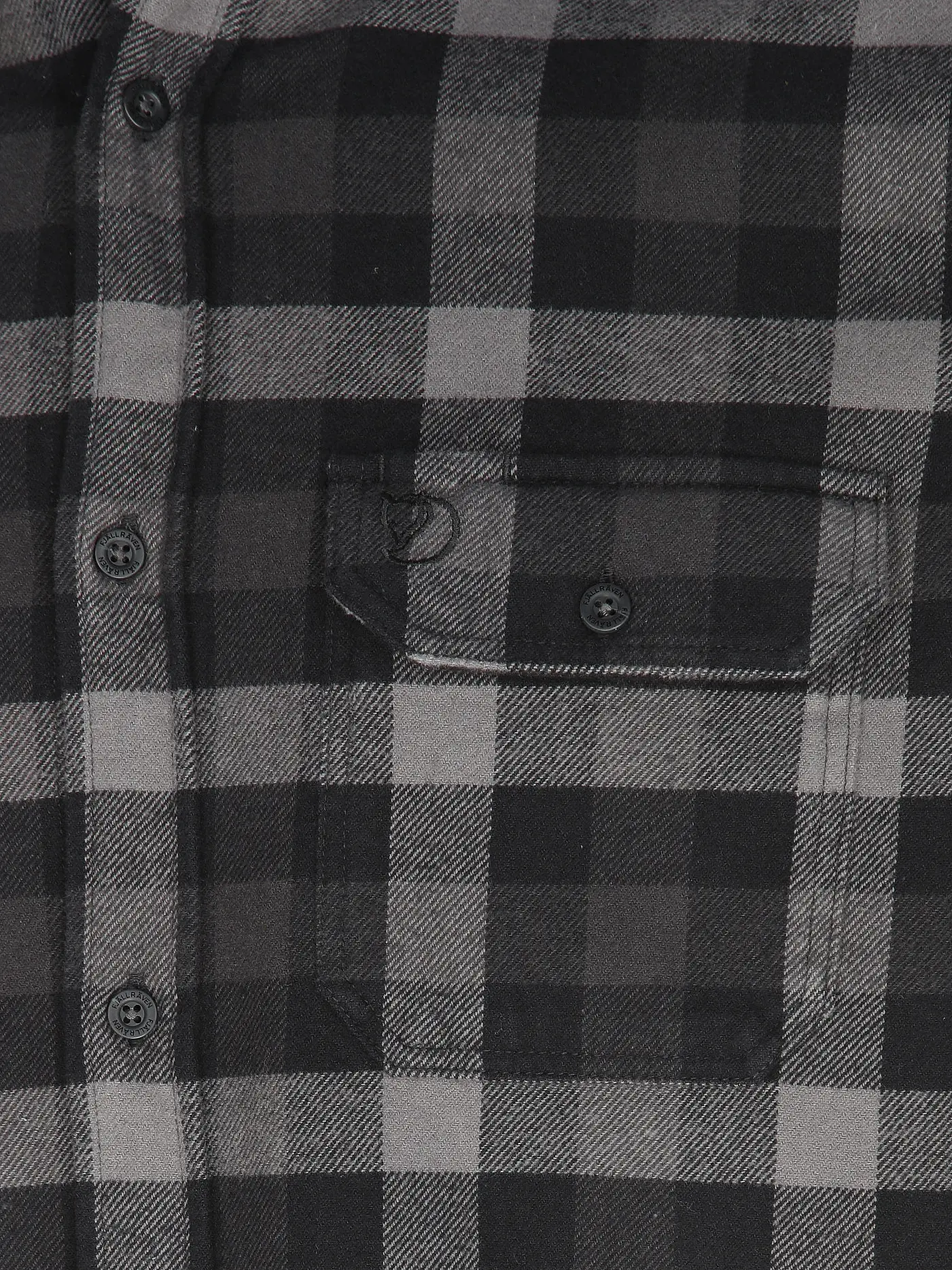 FJÄLLRÄVEN | Herren Flanellhemd Skog | schwarz