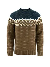 FJÄLLRÄVEN | Herren Funktionspullover Oevik Knit Wool | braun