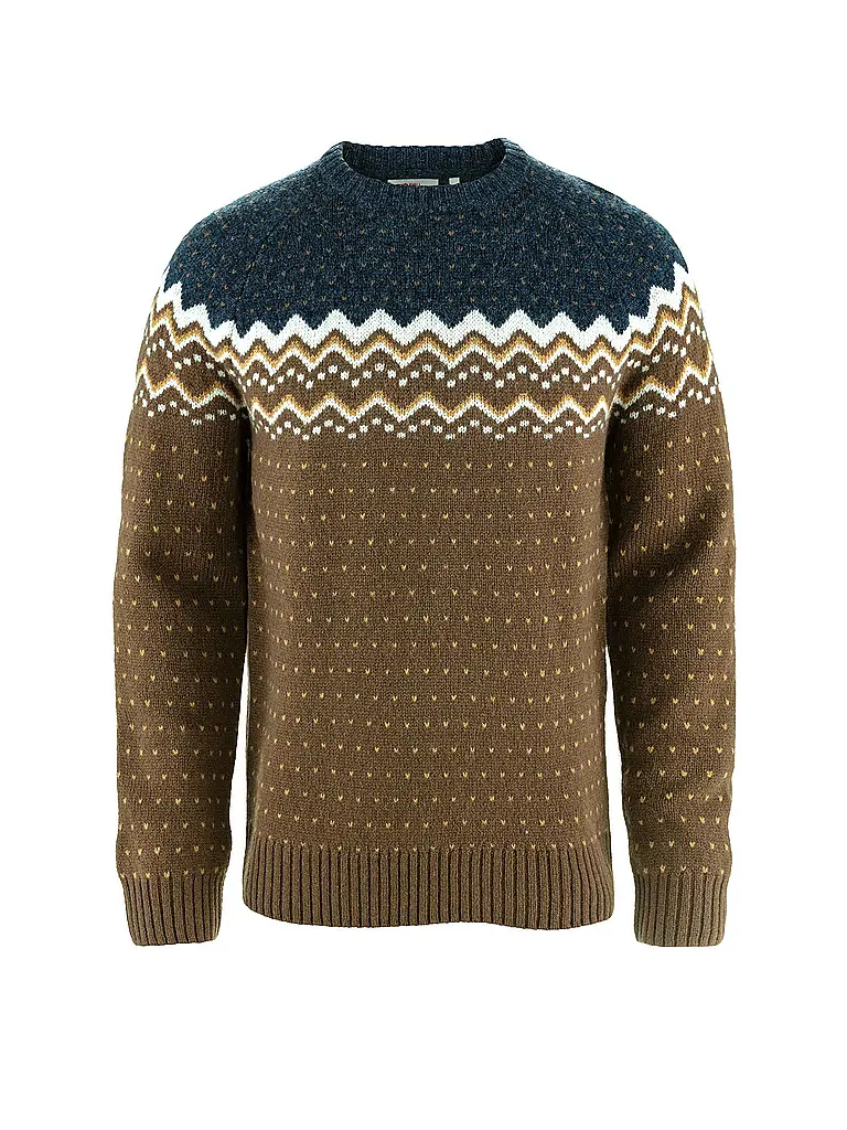 FJÄLLRÄVEN | Herren Funktionspullover Oevik Knit Wool | braun
