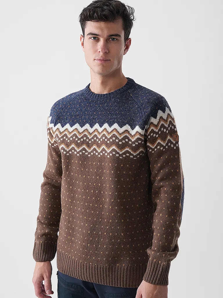FJÄLLRÄVEN | Herren Funktionspullover Oevik Knit Wool | braun