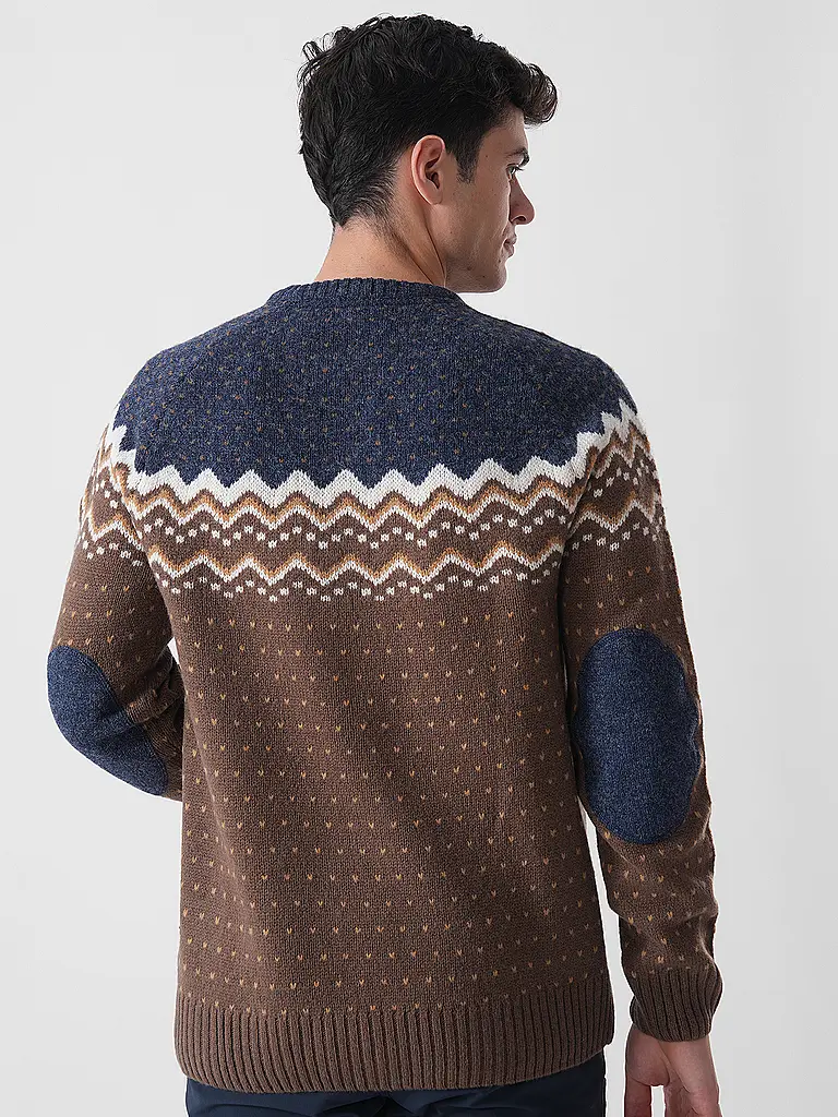 FJÄLLRÄVEN | Herren Funktionspullover Oevik Knit Wool | braun