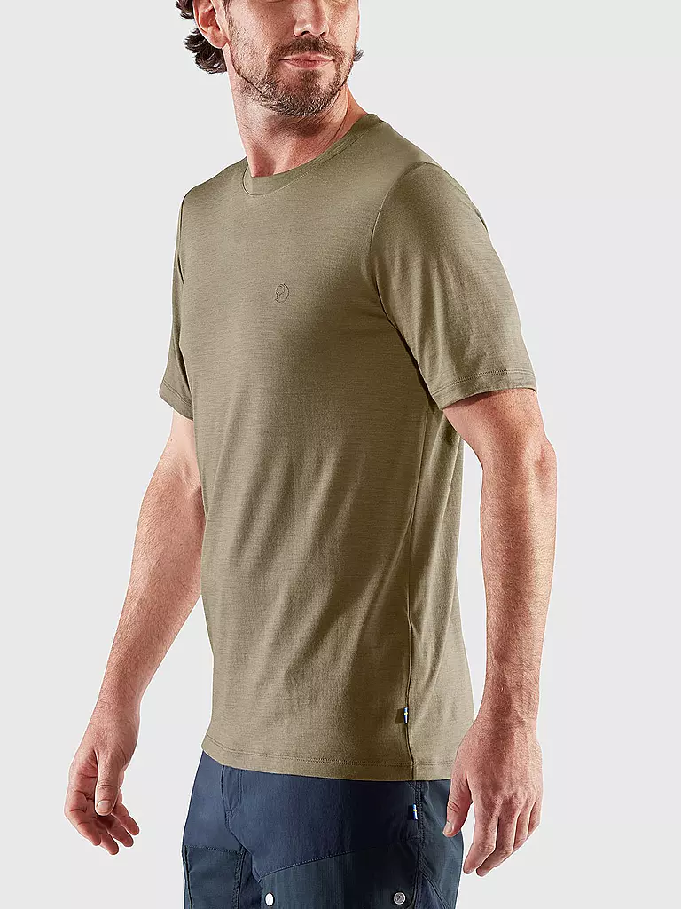 FJÄLLRÄVEN | Herren Funktionsshirt Abisko Wool | olive