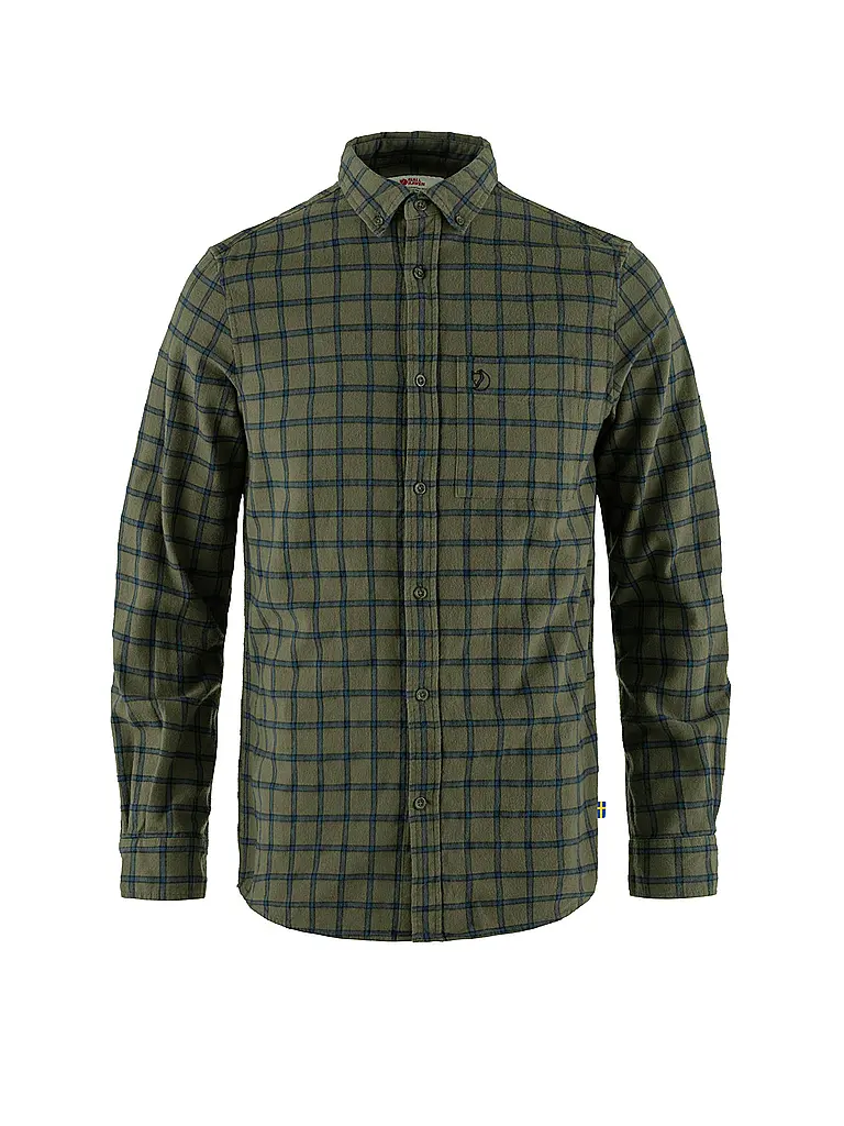 FJÄLLRÄVEN | Herren Hemd Oevik Flannel | dunkelblau