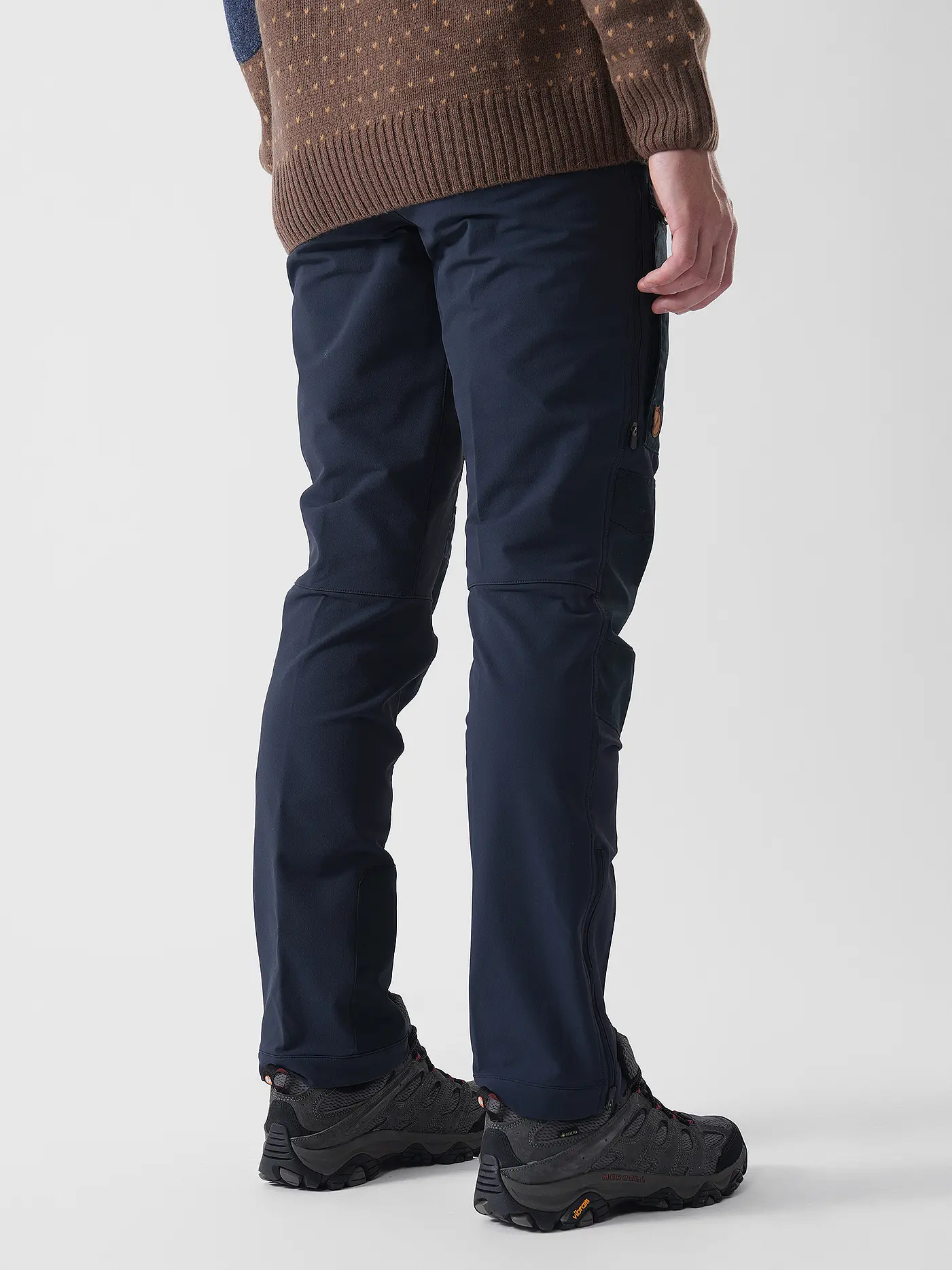FJÄLLRÄVEN | Herren Softshellhose KEB Agile Winter | dunkelblau