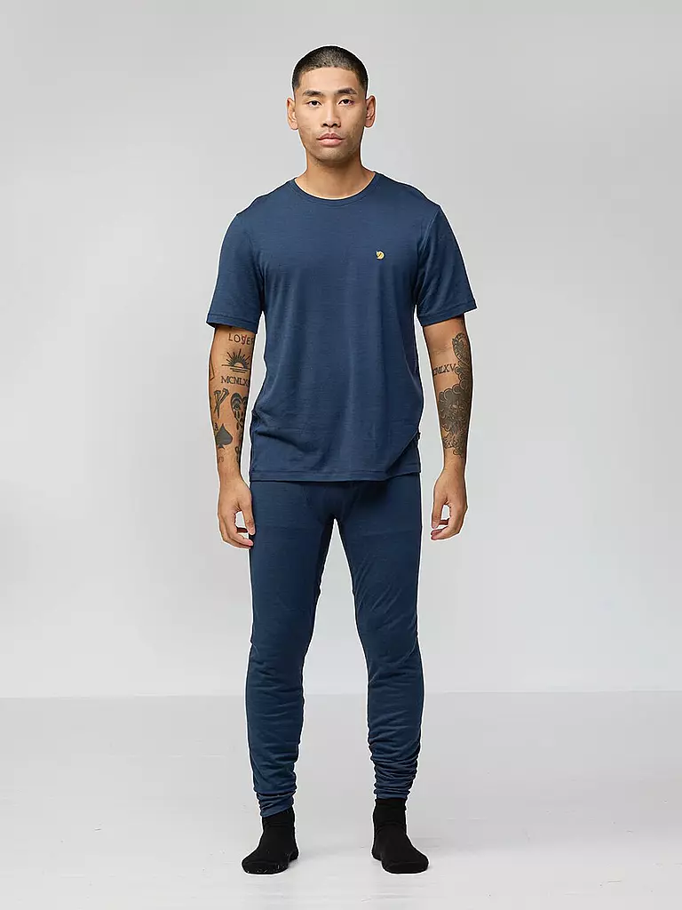 FJÄLLRÄVEN | Herren T-Shirt Bergtagen Merino 190 | dunkelblau