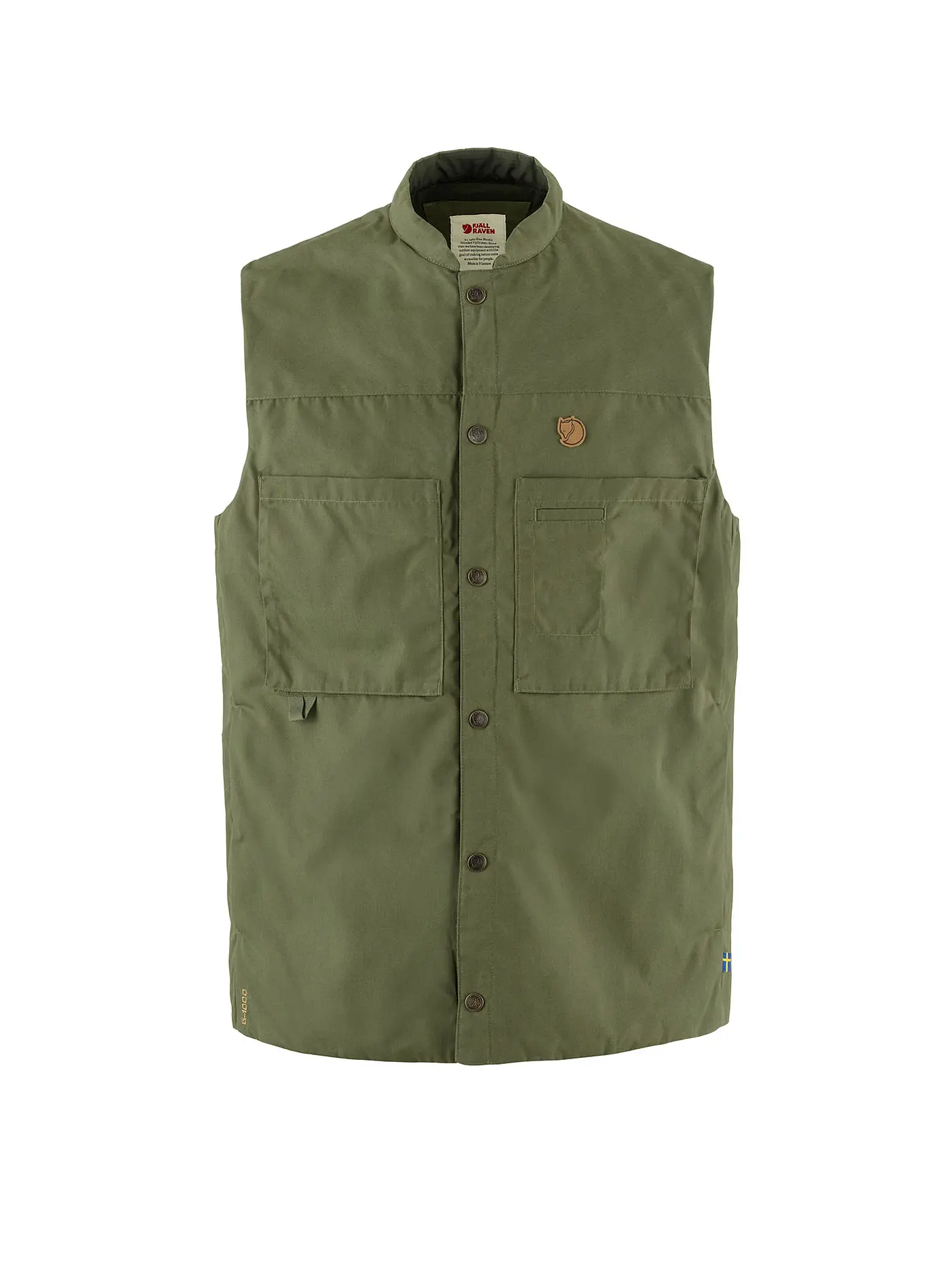 FJÄLLRÄVEN | Herren Weste Singi Padded G1000 | olive