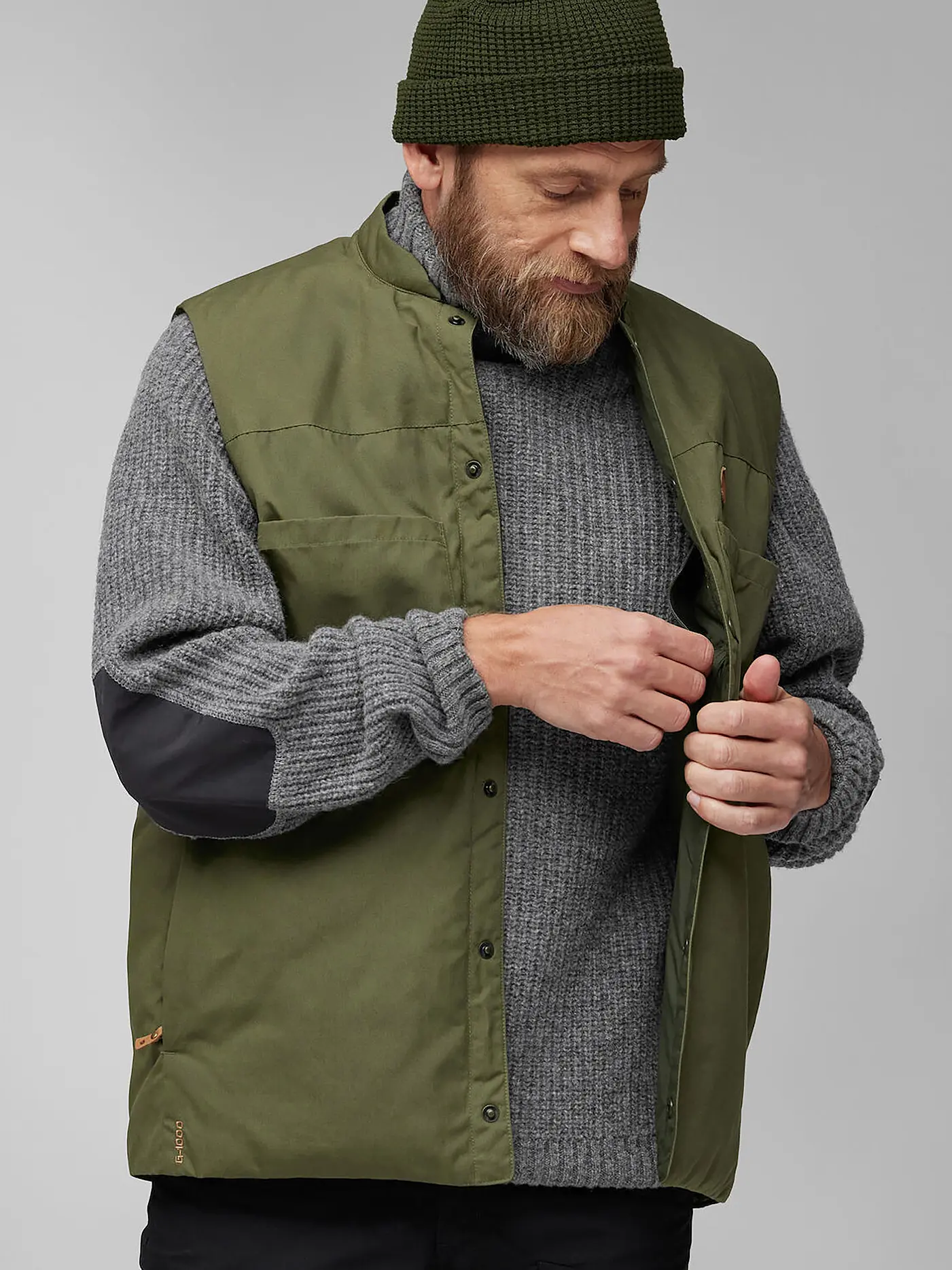 FJÄLLRÄVEN | Herren Weste Singi Padded G1000 | olive