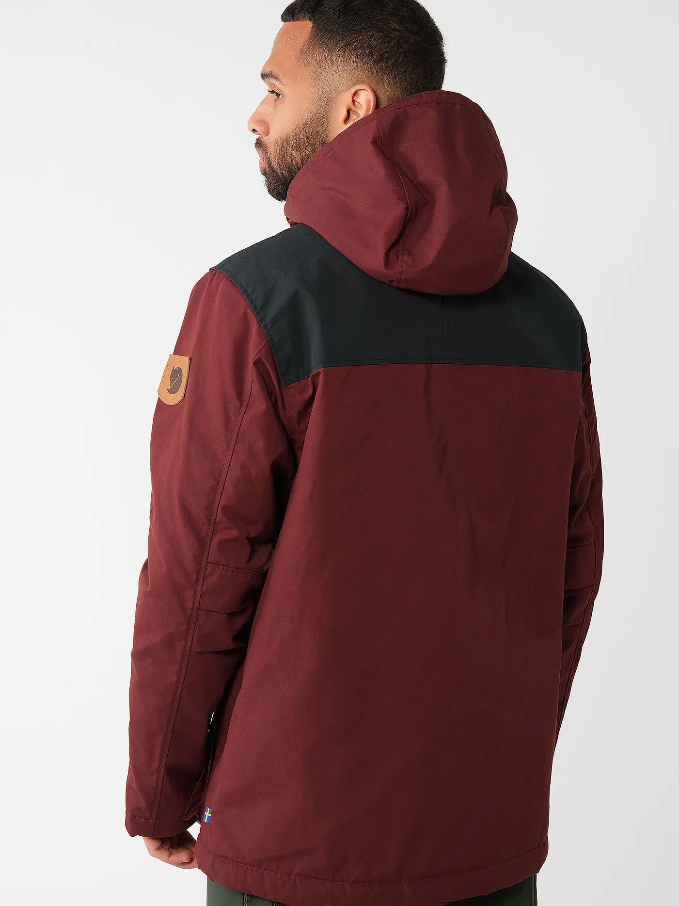 FJÄLLRÄVEN | Herren Winterparka Greenland Winter G1000 Hoodie | dunkelrot