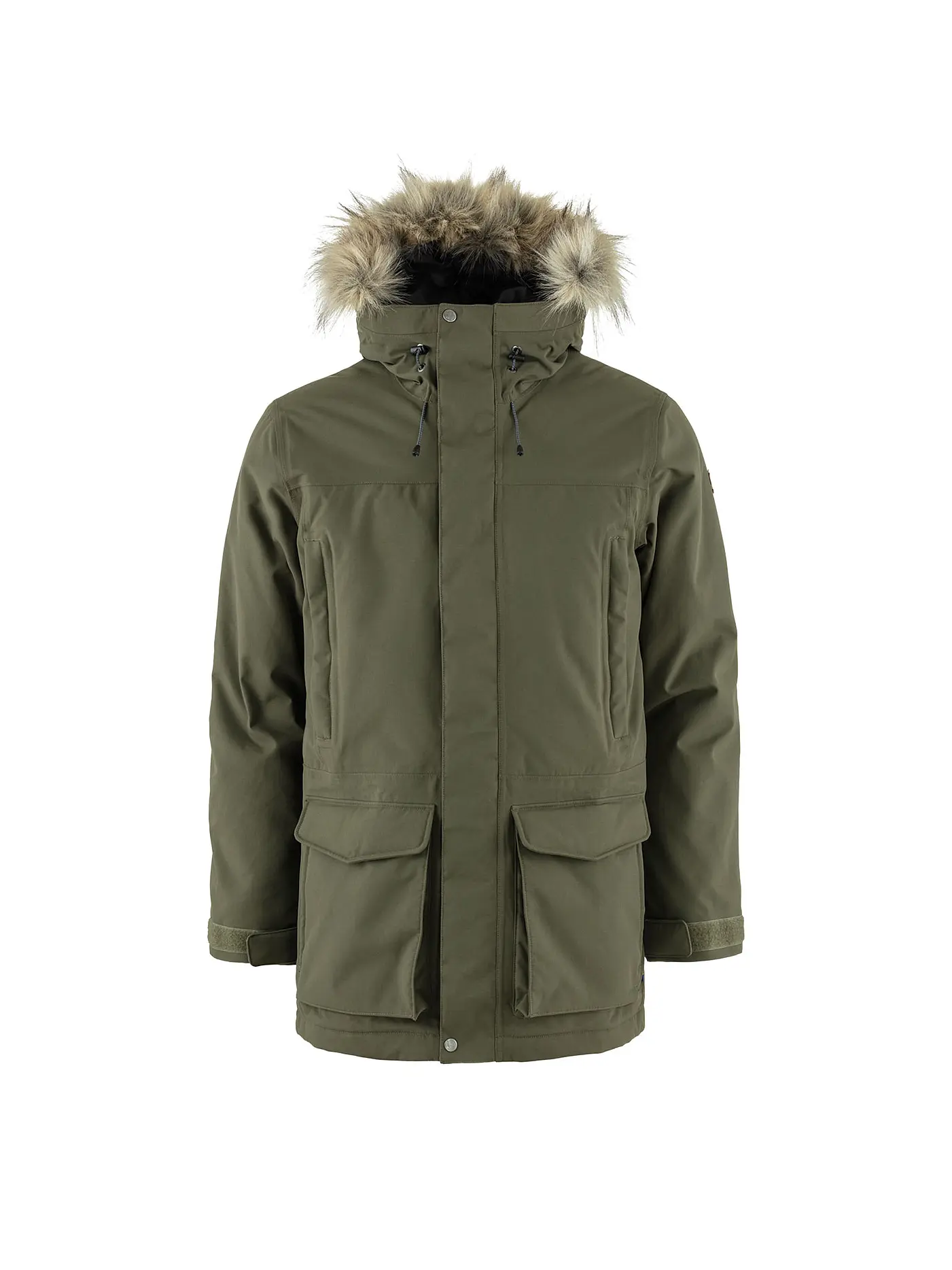 FJÄLLRÄVEN | Herren Winterparka Nuuk Lite Hoodie | olive
