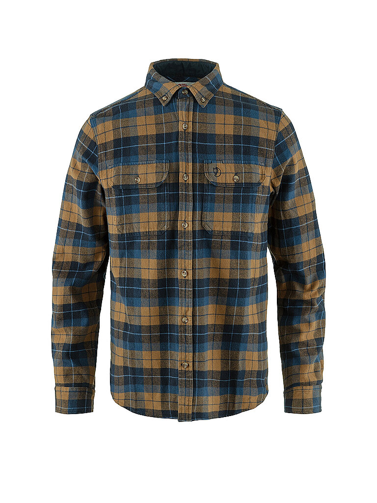 FJÄLLRÄVEN Herren Flanellhemd Skog braun | XL