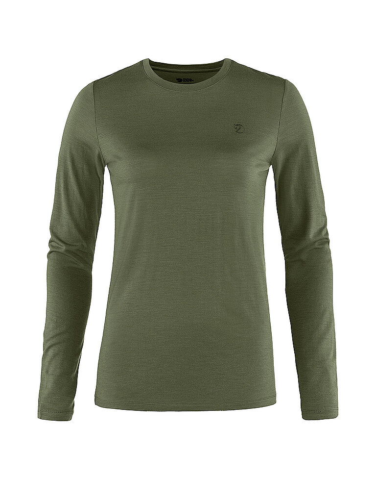 FJÄLLRÄVEN Damen Funktionsshirt Abisko Wool olive | S