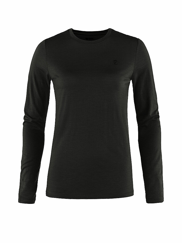 FJÄLLRÄVEN Damen Funktionsshirt Abisko Wool schwarz L W
