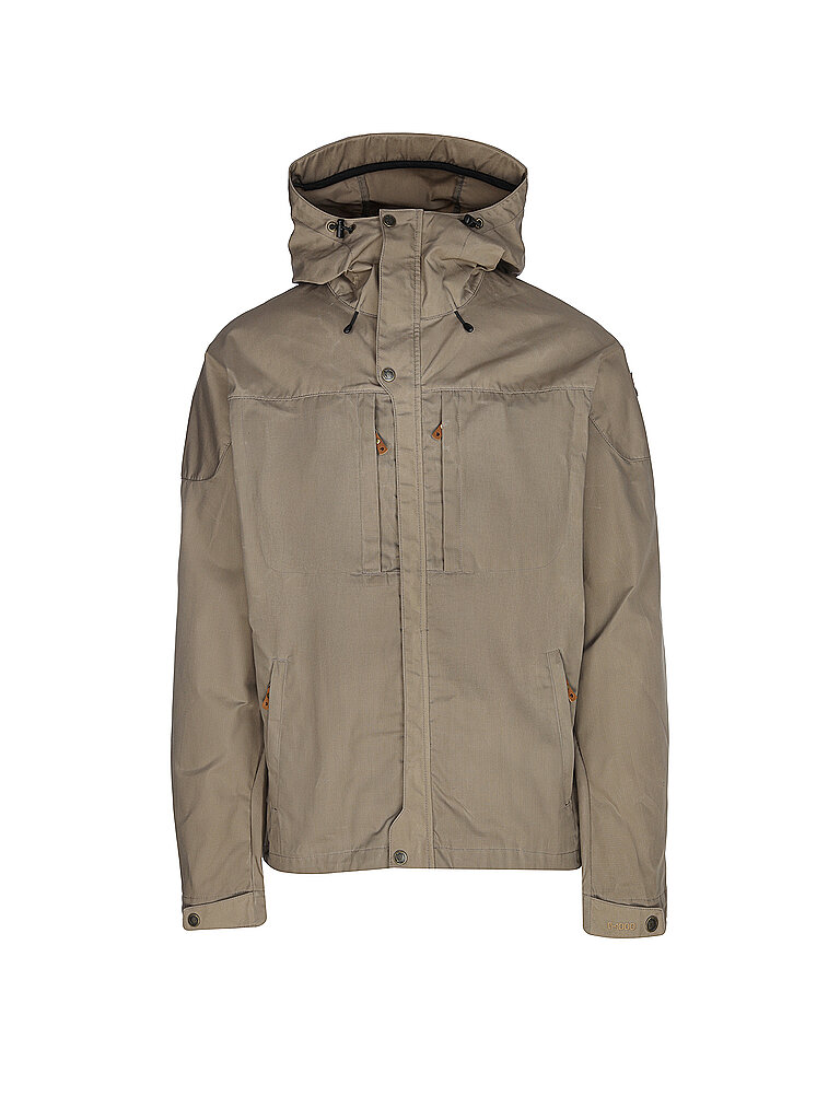 Fjällräven Jacke Adjustable Hood Windproof Polyamid Braun