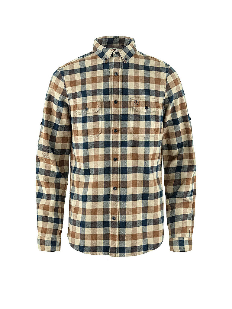FJÄLLRÄVEN Herren Flanellhemd Skog senf | XL