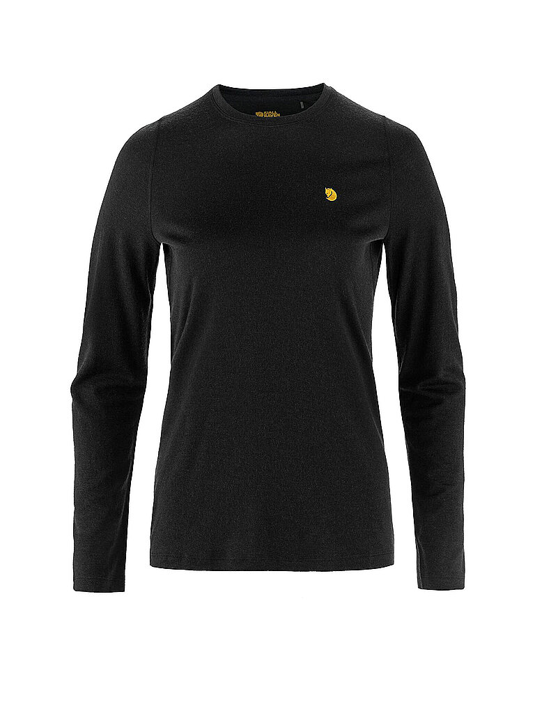 Fjällräven Unterziehshirt Bergtagen Merino 190 Merinowolle Schwarz