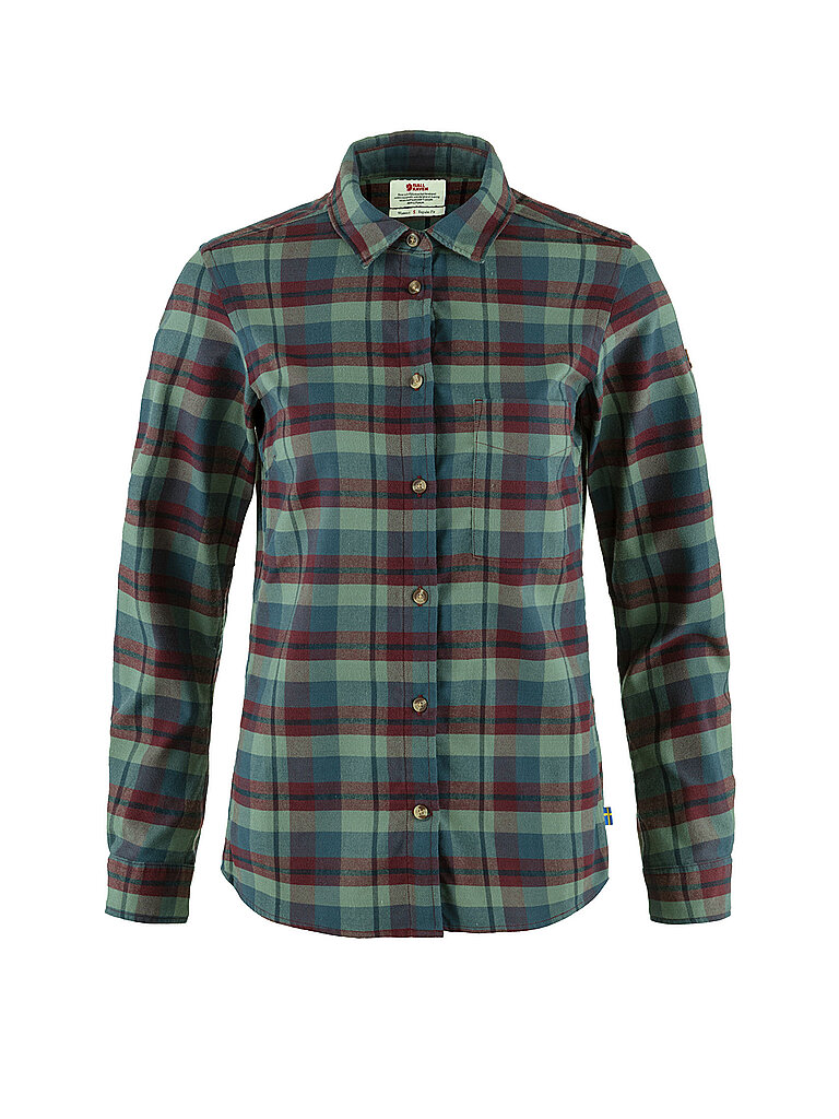 Fjällräven Bluse Karo Stretch Dunkelrot