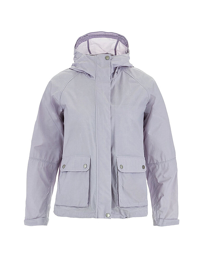 Fjällräven Wanderjacke Vardag Vindby Hoodie Polyamid-Baumwolle Lila