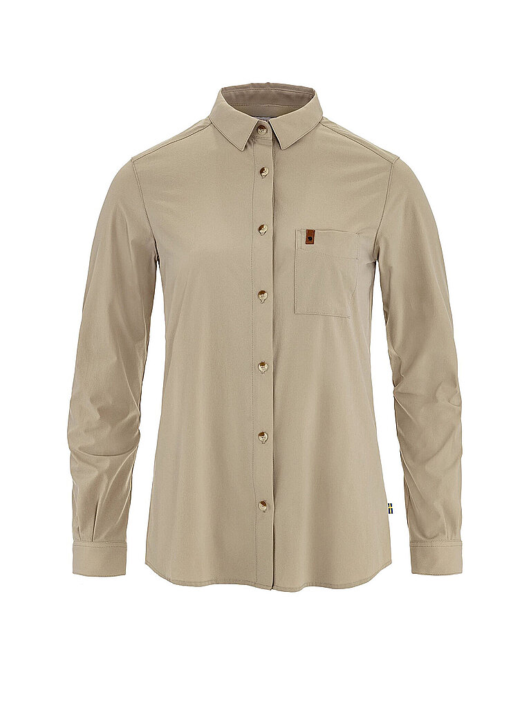 FJÄLLRÄVEN Damen Bluse Oevik Lite Uni beige XS W