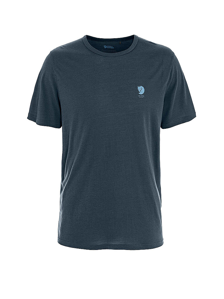 Fjällräven Sportshirt High Coast Kurzarm Lyocell-Polyester Dunkelblau