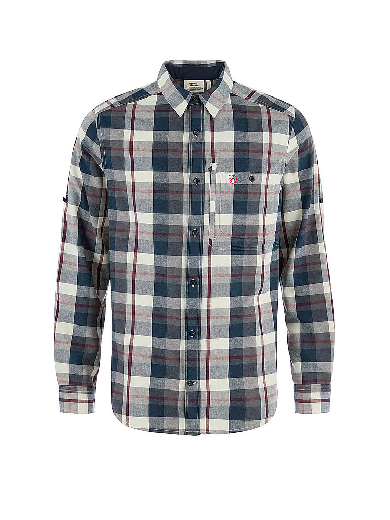FJÄLLRÄVEN Herren Hemd Fjällglim Flannel Funktion dunkelblau | M