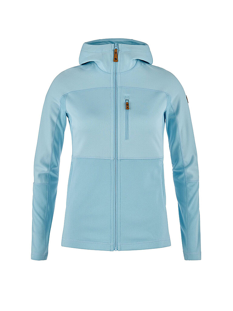 FJÄLLRÄVEN Damen Fleecejacke Abisko Trail Hoodie hellblau | XS