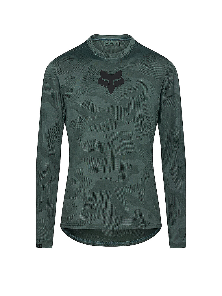 FOX Herren Radshirt  Langarm-Jersey Ranger TruDri dunkelgrün | S