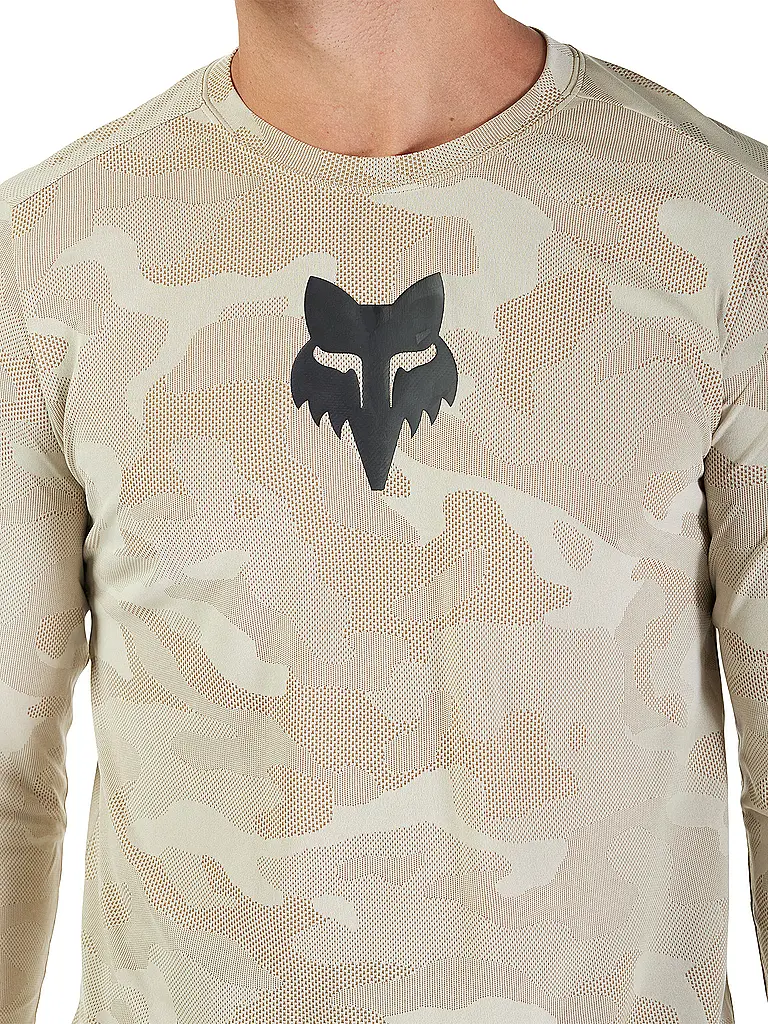 FOX | Herren Radshirt  Langarm-Jersey Ranger TruDri™ | beige
