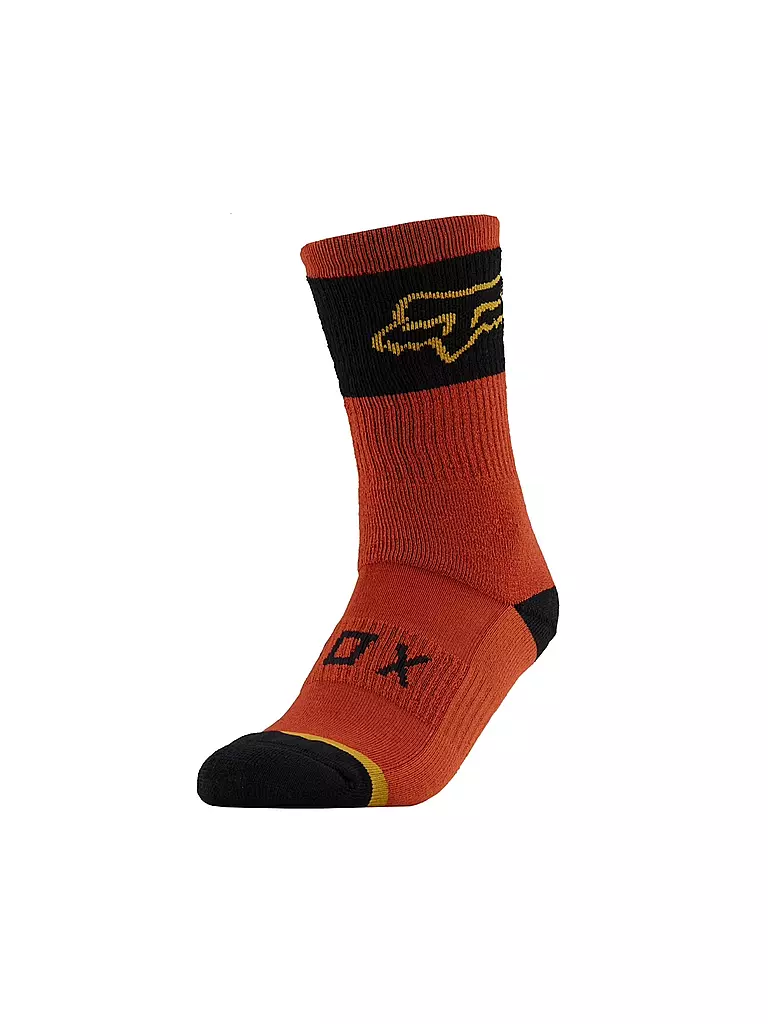 FOX | Herren Radsocken Defend Winter 8" | kupfer