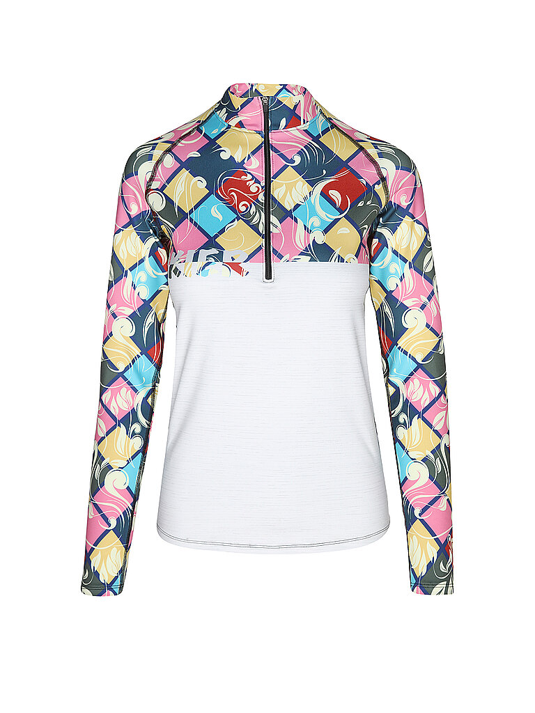 FREISEIN Damen Unterzieh Zipshirt Ski Mounten  hellgrau | S