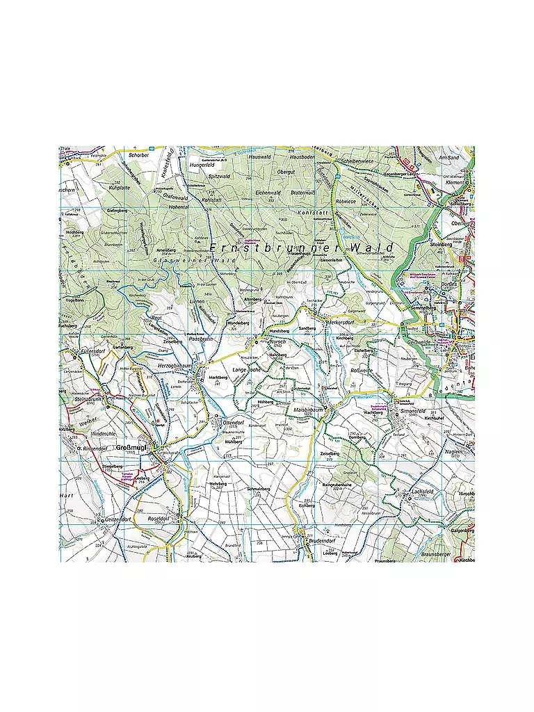 FREYTAG & BERNDT | Wanderkarte WK 0015 Westliches Weinviertel, 1:50.000 | keine Farbe