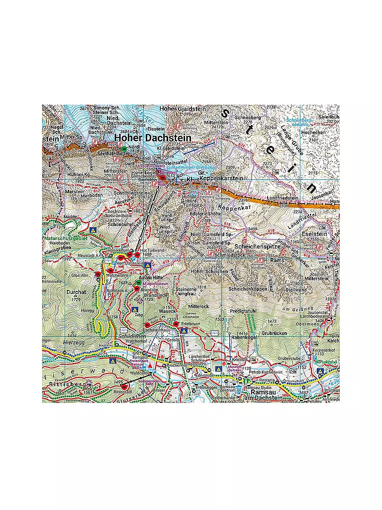 FREYTAG & BERNDT | Wanderkarte WK 0281 Dachstein, 1:50.000 | keine Farbe