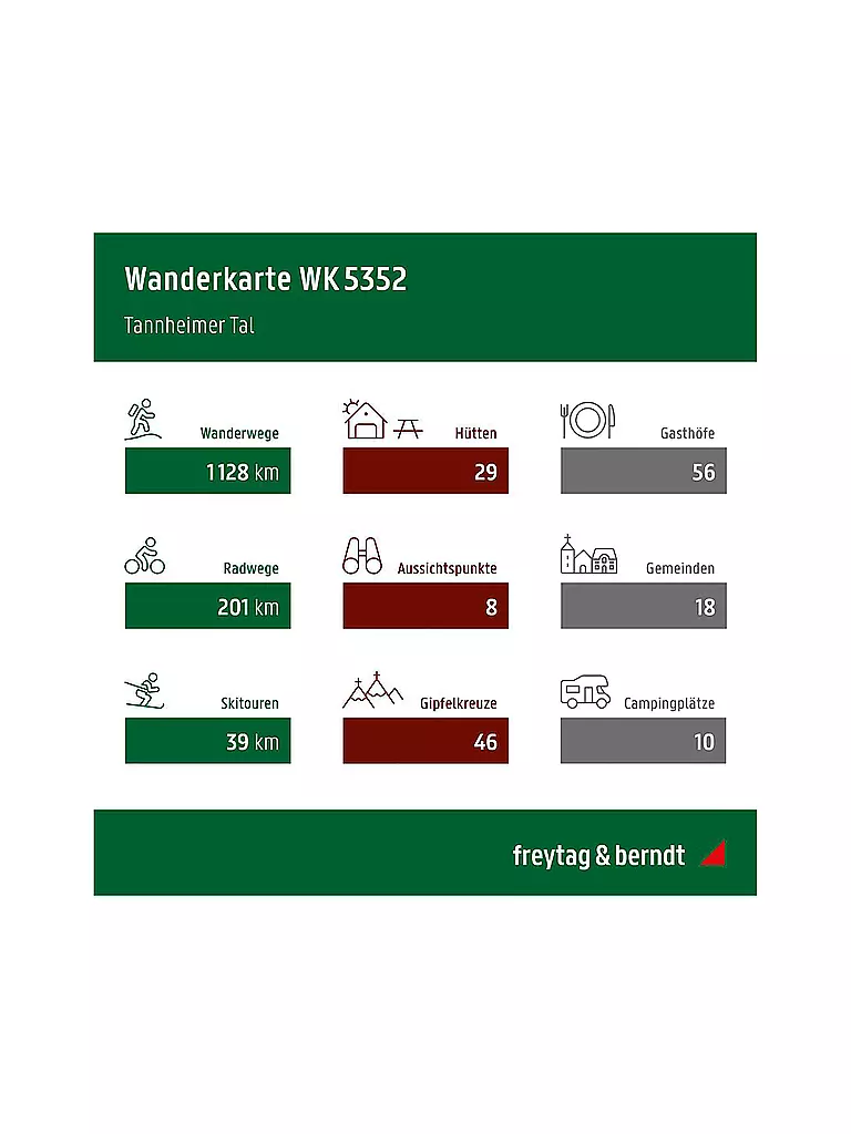 FREYTAG & BERNDT | Wanderkarte WK 5352 Tannheimer Tal, 1:35.000 | keine Farbe