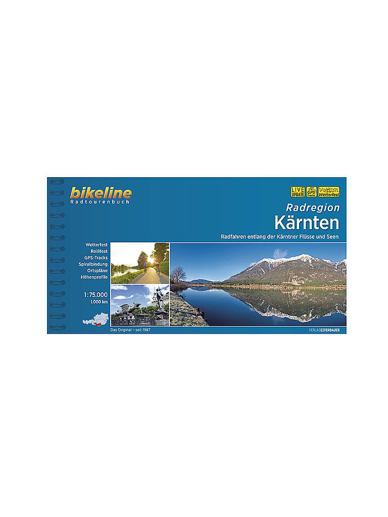 FREYTAG & BERNDT | Bikeline Radtourenbuch Radregion Kärnten 1:75.000 | keine Farbe