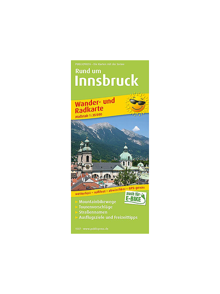 FREYTAG & BERNDT | Wander- und Radkarte Rund um Innsbruck, 1:35.000 | keine Farbe
