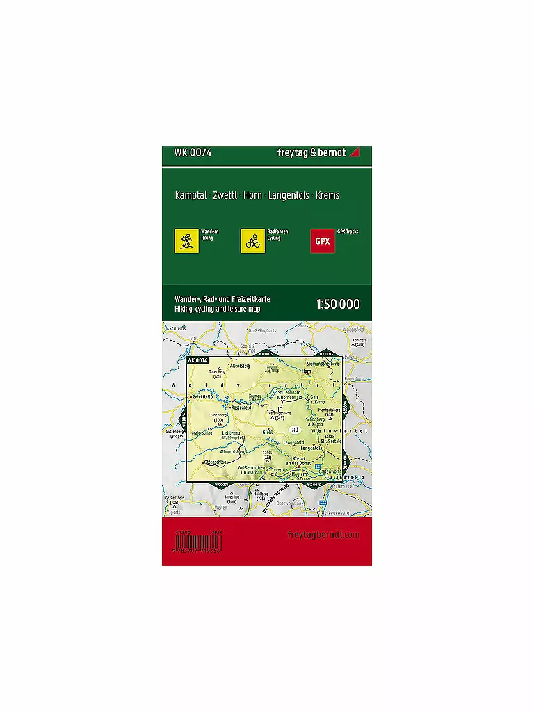 FREYTAG & BERNDT | Wanderkarte Kamptal 1:50.000 | keine Farbe