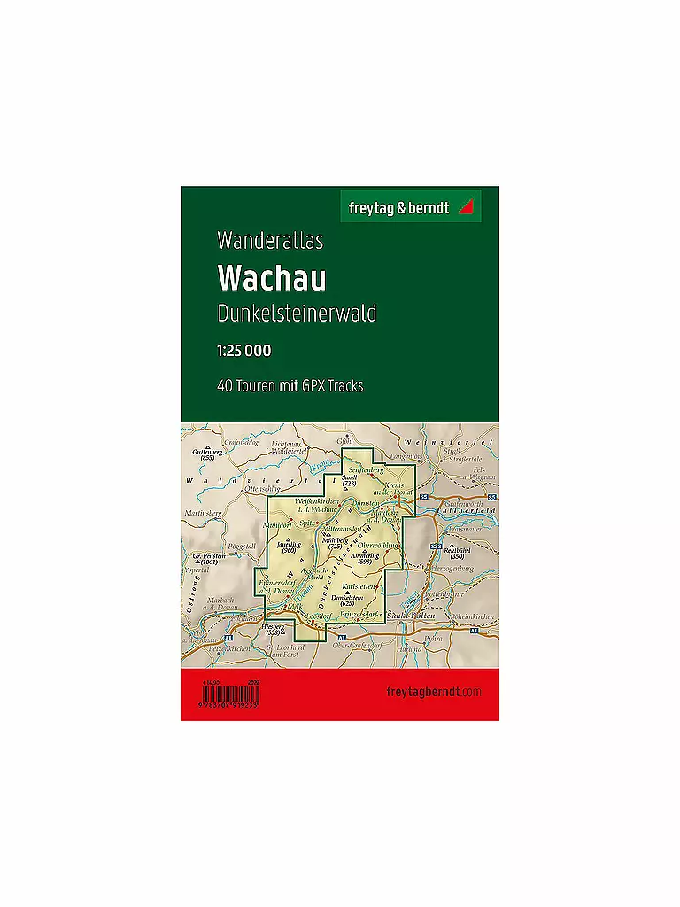 FREYTAG & BERNDT | Wanderkarte Wachau - Dunkelsteinerwald Maßstab 1:25.000 | keine Farbe