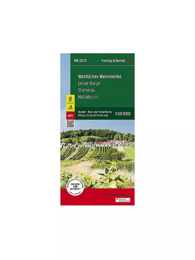 FREYTAG & BERNDT | Wanderkarte WK 0015 Westliches Weinviertel, 1:50.000 | keine Farbe