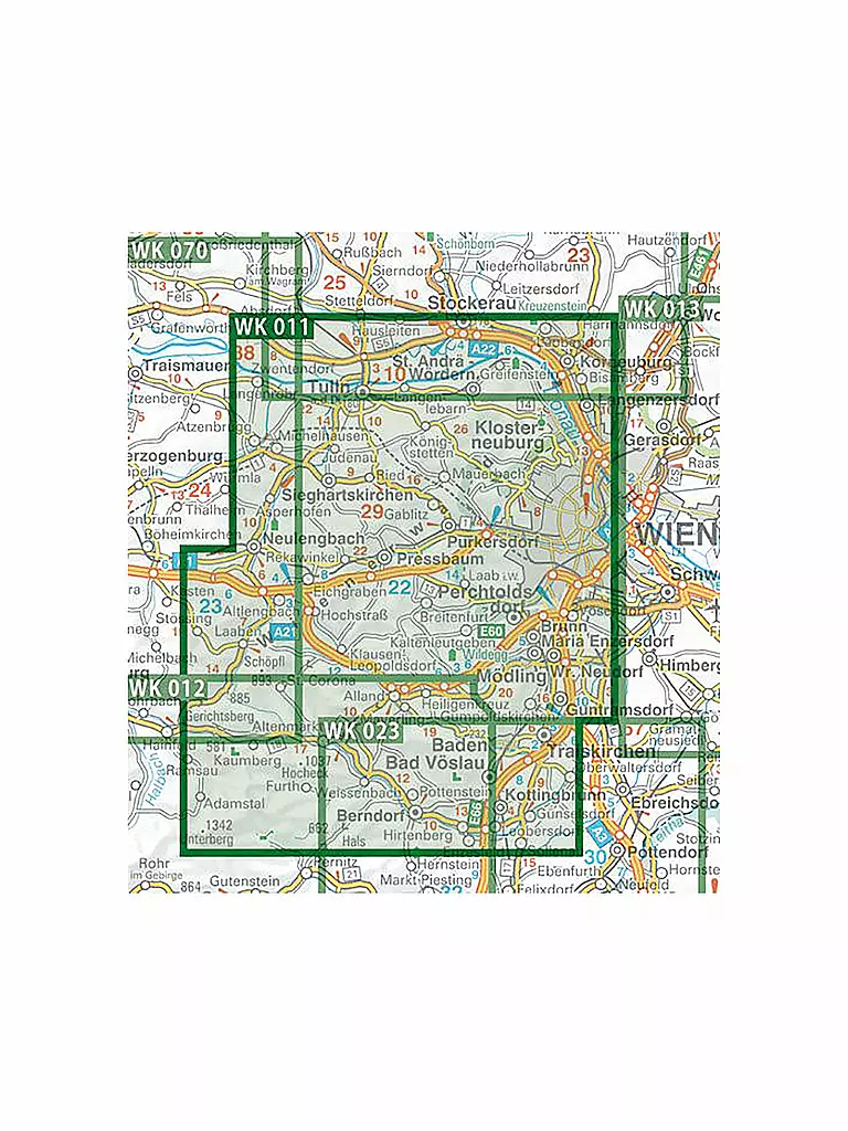 FREYTAG & BERNDT | Wanderkarte WK 011 Wienerwald, 1:50.000 | keine Farbe