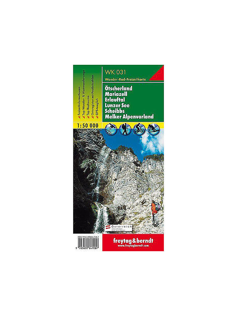 FREYTAG & BERNDT | Wanderkarte WK 031 Ötscherland - Mariazell - Erlauftal - Lunzer See - Scheibbs - Melker Alpenvorland, 1:50.000 | keine Farbe
