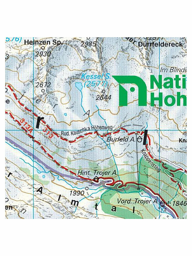 FREYTAG & BERNDT | Wanderkarte WK 123 Matrei-Defereggen-Virgental, 1:50.000 | keine Farbe