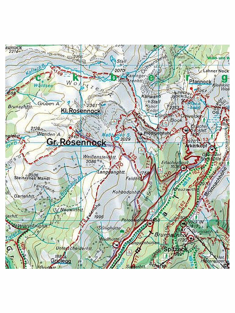 FREYTAG & BERNDT | Wanderkarte WK 222 Bad Kleinkirchheim-Biosphärenpark Nockberge-Millstätter See-Turracher Höhe-Radenthein, 1:50.000 | keine Farbe