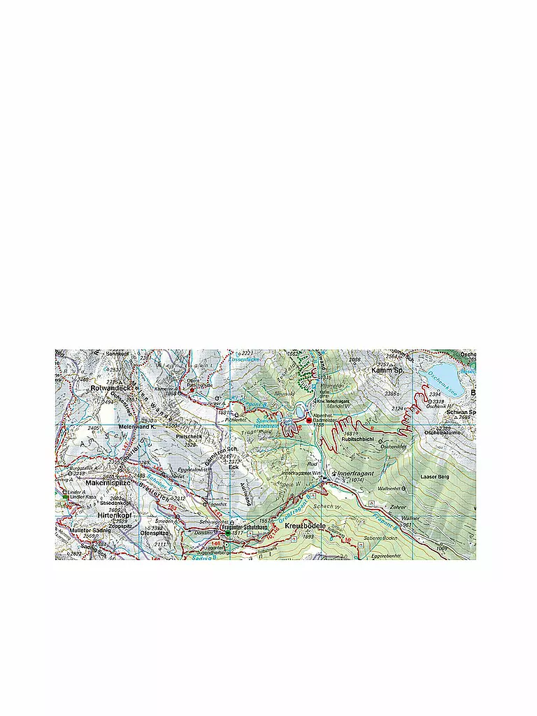 FREYTAG & BERNDT | Wanderkarte WK 225 Mölltal - Kreuzeckgruppe - Drautal, 1:50.000 | keine Farbe