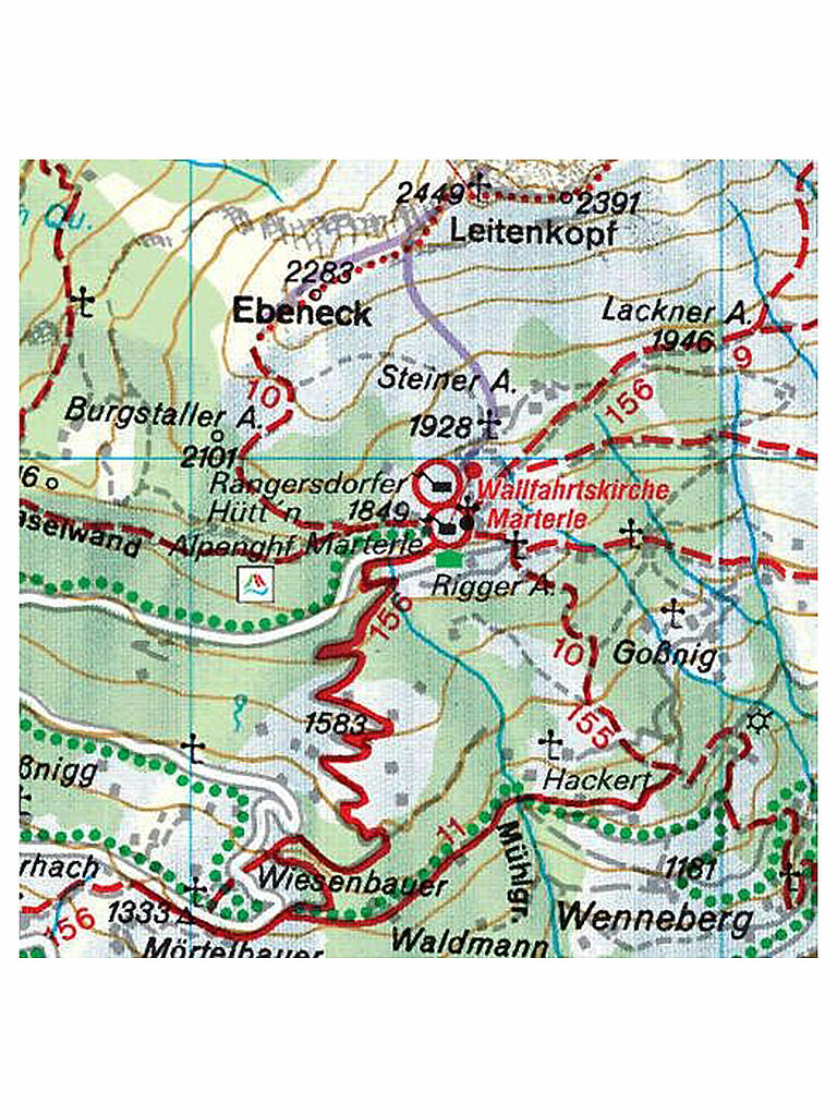 FREYTAG & BERNDT | Wanderkarte WK 225 Mölltal-Kreuzeckgruppe-Drautal, 1:50.000 | keine Farbe