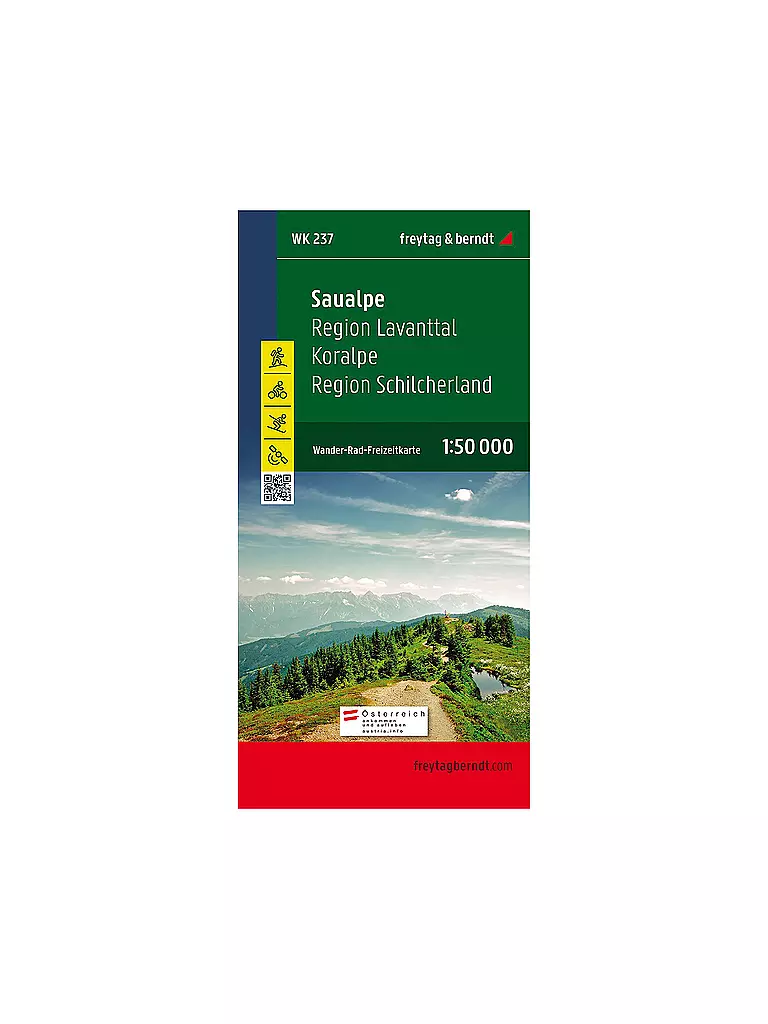 FREYTAG & BERNDT | Wanderkarte WK 237 Saualpe - Region Lavanttal - Koralpe - Region Schilcherland, 1:50.000 | keine Farbe